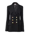 Chloé Virgin Wool-blend Double-breasted Blazer In Black