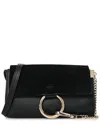 Chloé Black Suede Small Faye Shoulder Bag (authentic Pre-loved)