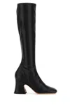 Chloé Black Leather Boots In Black
