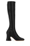 Chloé Black Synthetic Leather Janis Boots In Black