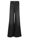 Chloé Ide Leg High-rise Jeans In Black