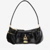Chloé The 99 Shoulder Bag In Shiny Grained Calfskin In Black