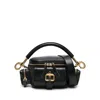 Chloé Chloe Women Petrol Blue Leather Camera Bag Handbag In Black