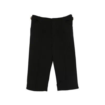 CHLOÉ CHLOÉ BLACK TROUSERS - CROPPED TROUSERS WOMEN