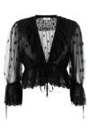 Chloé Cropped-spitzentop Mit V-ausschnitt In Black
