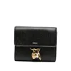 Chloé Women Charms Trifold Wallet In Black
