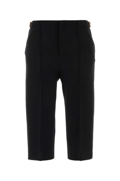 Chloé Chloe Women Black Wool Bermuda Shorts