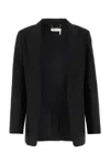 Chloé Chloe Black Wool Blend Blazer In Black