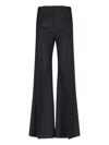 Chloé Black Wool Blend Pant In Black