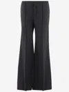 Chloé Low-waisted Tailored Trousers In Black
