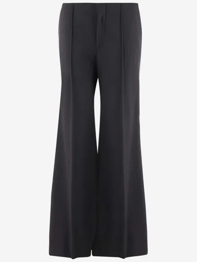 CHLOÉ BLACK WOOL FLARE PANTS