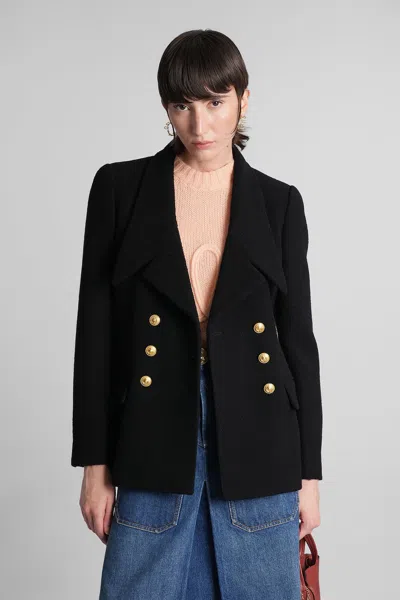 Chloé Blazer In Black Wool