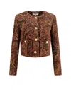 Chloé Patterned Single-breasted Blazer In Multi