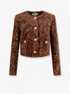 Chloé Patterned Single-breasted Blazer In Multi