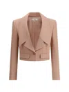 Chloé Chloe Cropped Wool Blazer