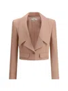 Chloé Chloe Cropped Wool Blazer