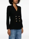 Chloé Chloè Wool Double Breasted Blazer Jacket In Black