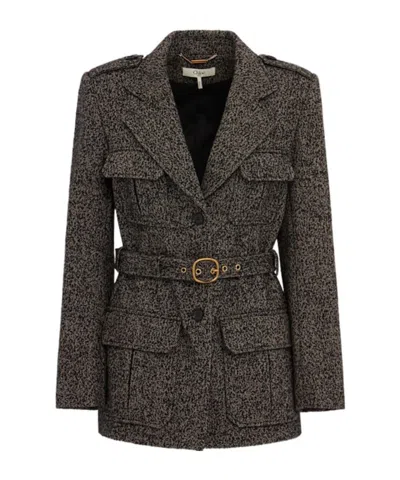 CHLOÉ BLEND CHEVRON MILITARY JACKET