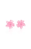 Chloé Bloom Earrings In Pink