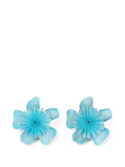 Chloé Bloom Ohrringe Im Blumendesign In Blue