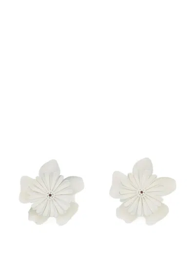 Chloé Bloom Layered Earrings In Neutral