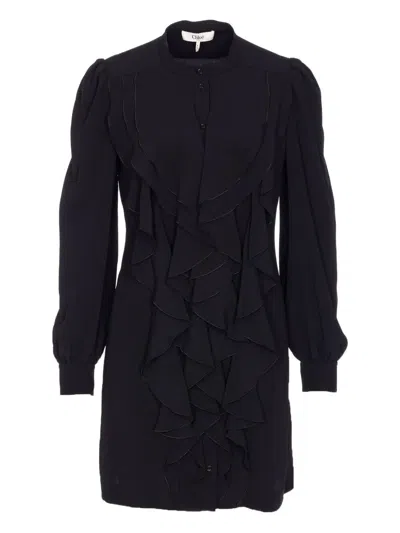 Chloé Short Dress In Black