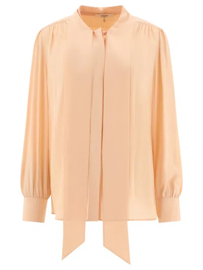 Chloé Blouse With Bow In Pink