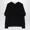 Chloé Black Blouse With Cape In Black