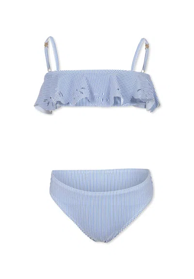 CHLOÉ BLUE BIKINI FOR GIRL WITH LOGO