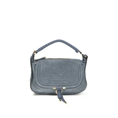 Chloé Blue Calf Leather Bos Taurus Shoulder Bag