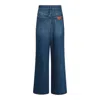 Chloé Blue Cotton Denim Jeans In Blue