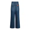 Chloé Blue Cotton Denim Jeans In Blue
