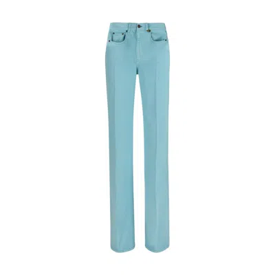 Chloé Blue Cotton Straight-leg Jeans