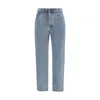 Chloé Light Indigo High-waisted Tapered Jeans In Blue