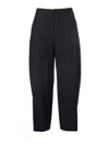 Chloé Chloe Blue Cropped Carrot Trousers In Blue