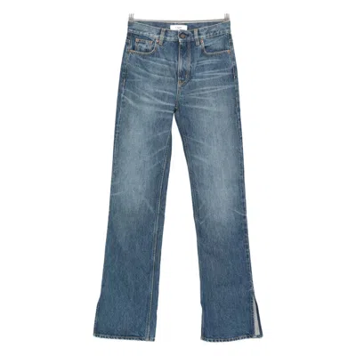 CHLOÉ CHLOÉ BLUE DENIM - STRAIGHT-LEG JEANS WOMEN