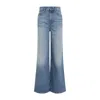 Chloé Blue Denim-flare Jeans In Blue