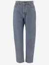 Chloé Light Indigo High-waisted Tapered Jeans In Blue