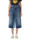 Chloé Patchwork Denim Bermuda Shorts