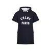 Chloé Blue Dress For Girl With Logo In Blue