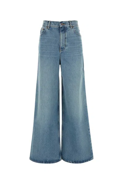 CHLOÉ BLUE FLARED LEG DENIM JEANS