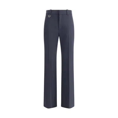 Chloé Blue Fleece Wool Casual Pants