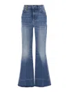 Chloé High-rise Heart-pocket Wide-leg Denim Jeans In Multicolor