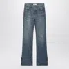 Chloé Logo Patch Washed Jeans In Blue