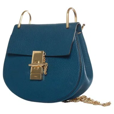 Pre-owned Chloé Chloe, Blue Leather Drew Bag