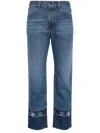 Chloé Chloe Masaya Cropped Straight-leg Jeans In Blue