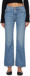 Chloé Blue Merapi Flare Jeans In Blue