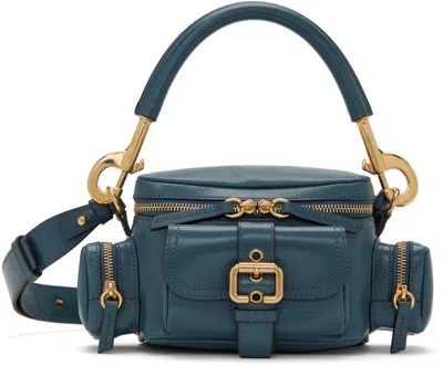 Chloé Blue Small Camera Bag In 44q Tapestry Blue