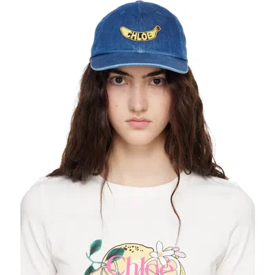 Chloé Blue 'the  Chill' Denim Cap
