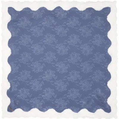 Chloé Blue 'the  Poetic' Square Scarf